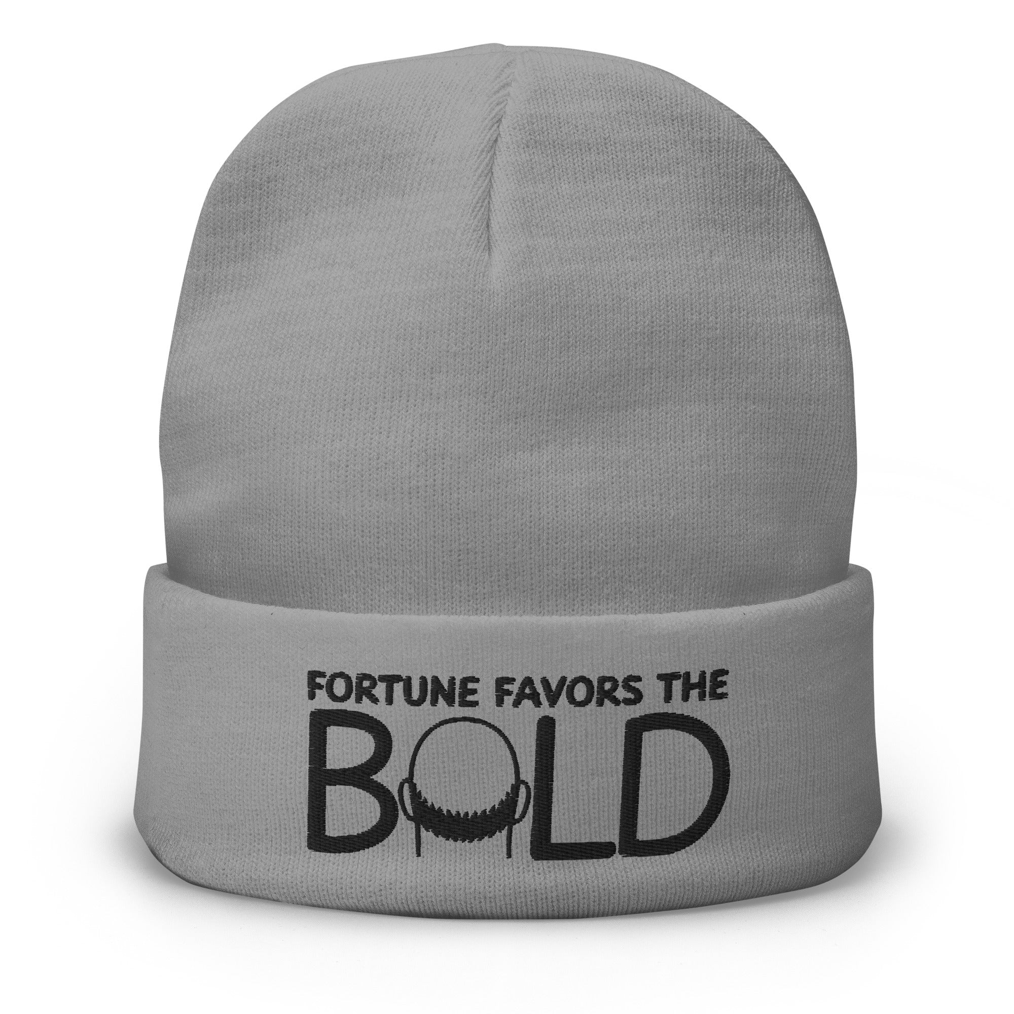 Crown Knit Beanie in gray